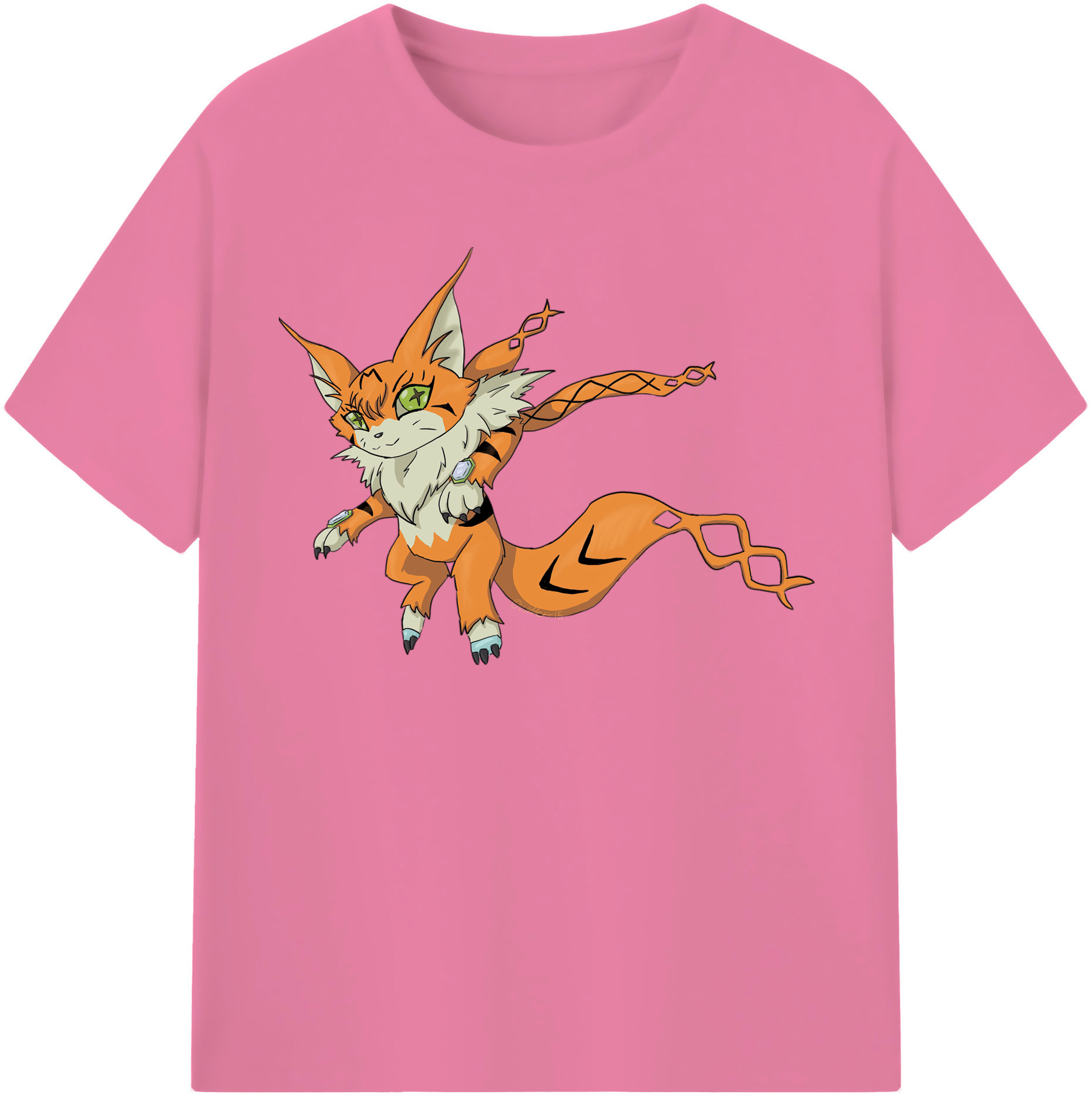 （画像用） Digimon デジタルモンスター/デジモン 綿100％半袖Tシャツ（フロントプリント）